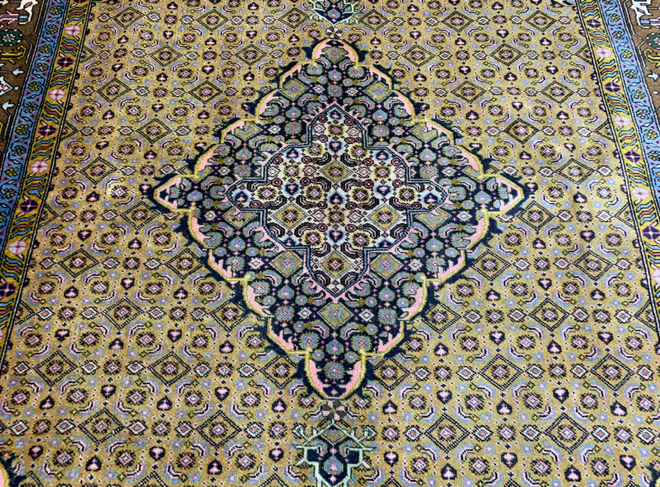 7'x10' Hand-Knotted Persian Olive/Multi Area Rug – KB Rugs 