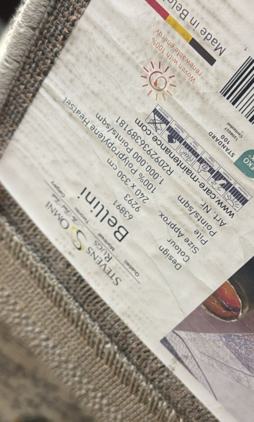 8'x10' Power-Loomed Modern Geometrical Style Grey/Brown Area Rug – KB Rugs