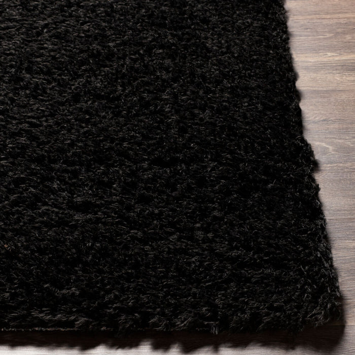Angora Machine Woven Rug — Black | ANG-2306