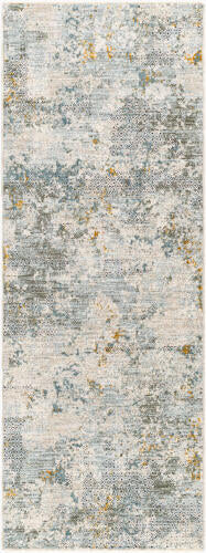 Livabliss Dresden Machine Woven Rug — Soft Teal / Taupe | DRE-2302