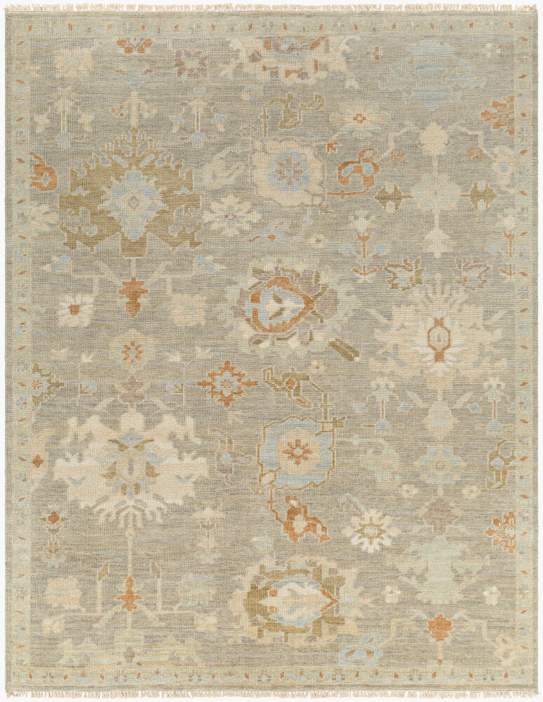 Anatalya Handmade Wool Rug — Taupe / Blue | AAT-2300 - performance