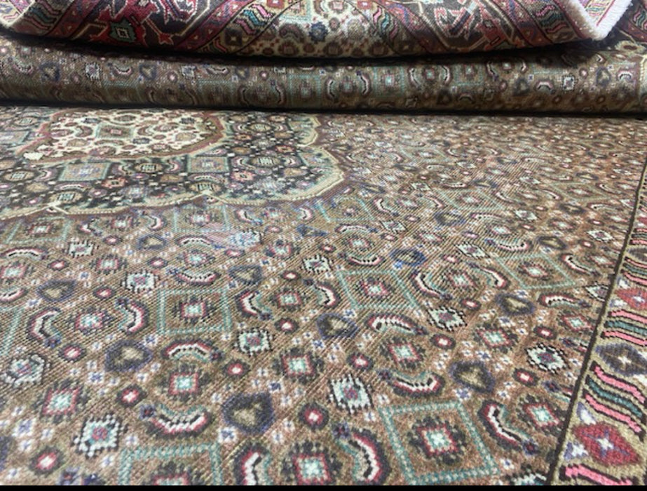 7'x10' Hand-Knotted Persian Green/Burgundy Area Rug – KB Rugs