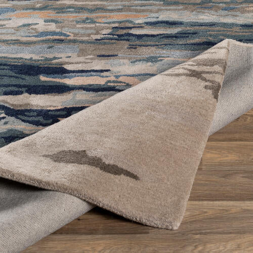 Kavita Handmade Rug — Navy / Taupe | KVT-2302 - construction
