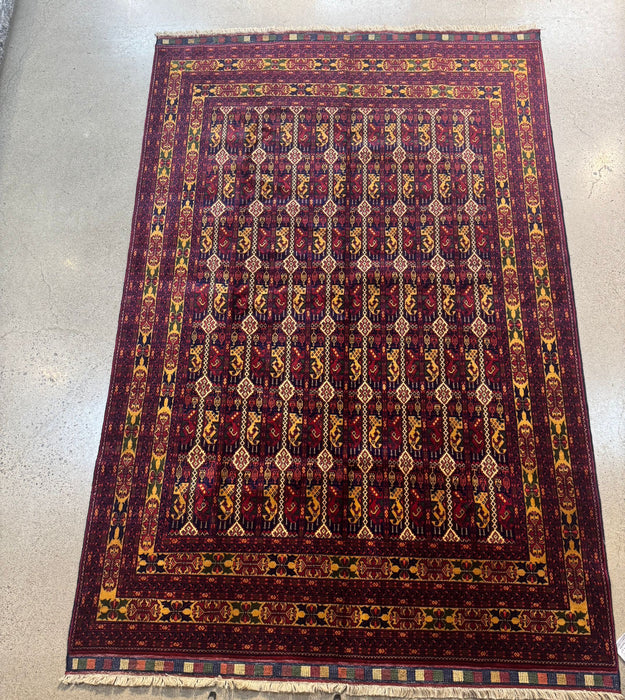 7 x10 Hand knotted 100% wool Afghan Tribal Area Rug