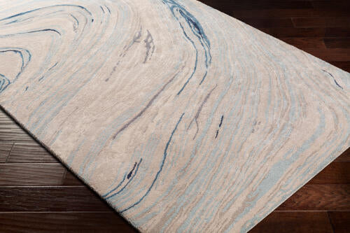 Kavita Handmade Rug — Ice Blue / Oatmeal | KVT-2308