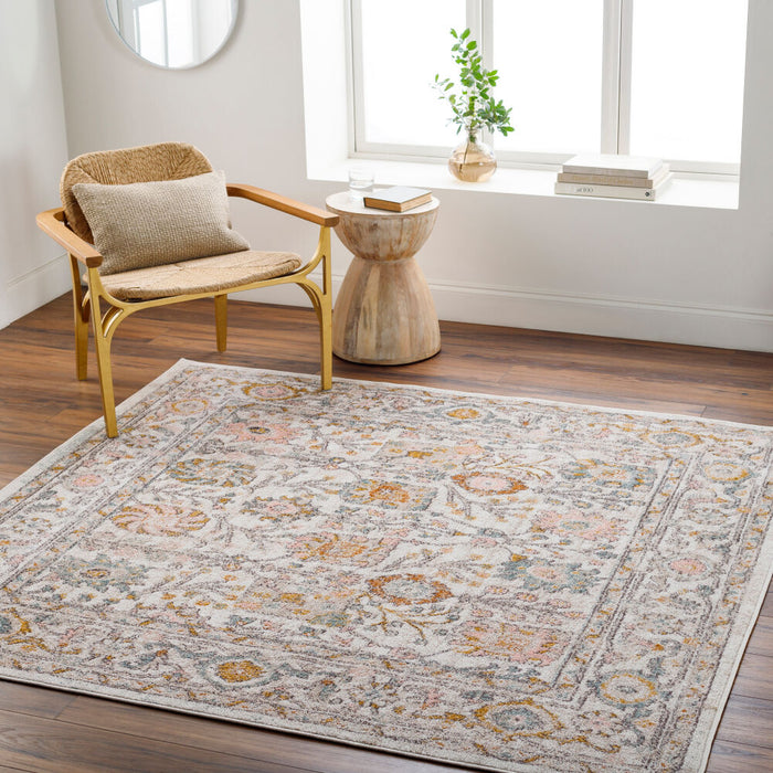 Ankara Machine Woven Rug — Ivory / Blush Multi | AKR-2332