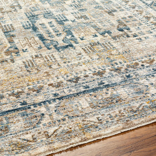 Livabliss Mirabel Machine Woven Rug — Ivory / Denim | MBE-2302