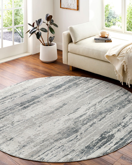 Aisha Machine Woven Rug — Gray / Charcoal | AIS-2304