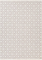 8'X10' High-Graded Polyester Modern Geometrical Style Area Rug- Beige/Brown (Power-Loomed)