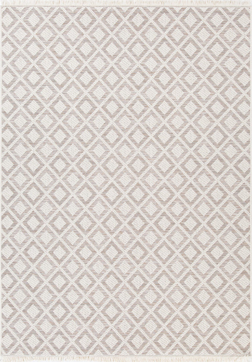 8'x10' Power-Loomed Modern Geometrical Style Beige/Brown Area Rug – KB Rugs