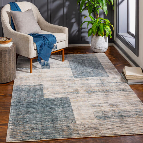 Livabliss Cardiff Machine Woven Rug — Blue / Gray | CDF-2312 - colour & pattern