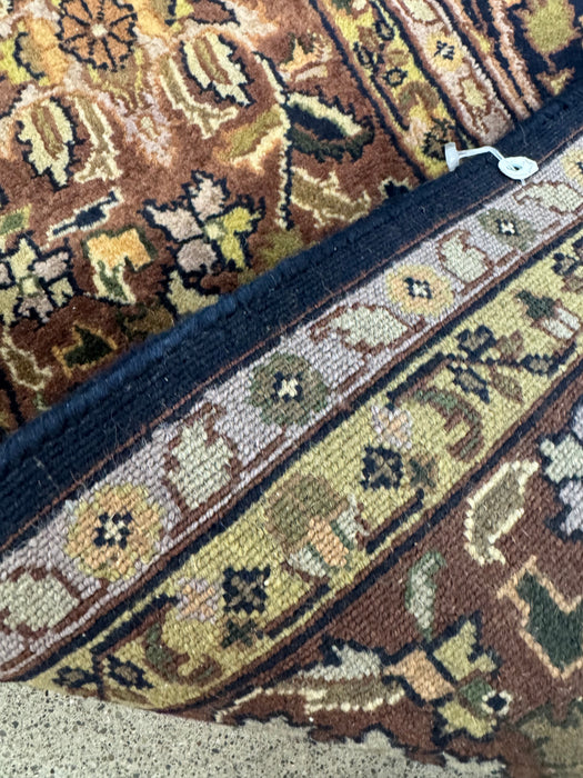 8’x10’ Hand-Knotted Persian-Style (Indo-Persian) Wool Area Rug- Multi/Brown