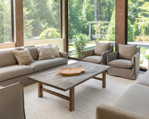 Azalea Handmade Rug — Light Beige / Black | AZA-2326 - colour & pattern