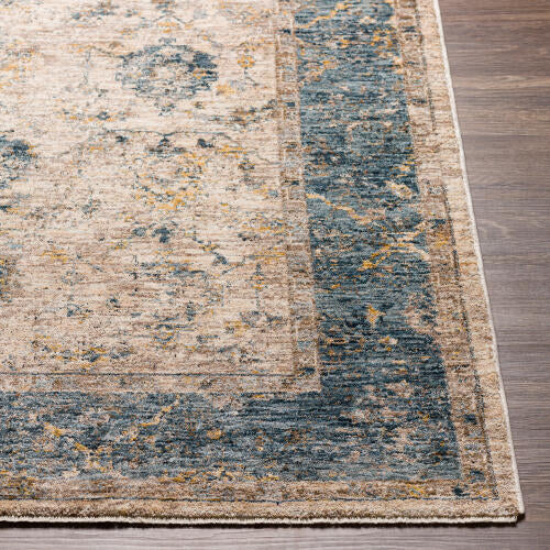 Livabliss Mirabel Machine Woven Rug — Sand / Blue | MBE-2313