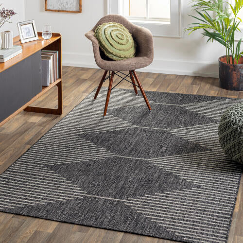 Livabliss Eagean Machine Woven Rug — Charcoal / Gray | EAG-2348