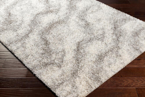 Cloudy Shag Machine Woven Rug — Off-White / Gray | CDG-2306