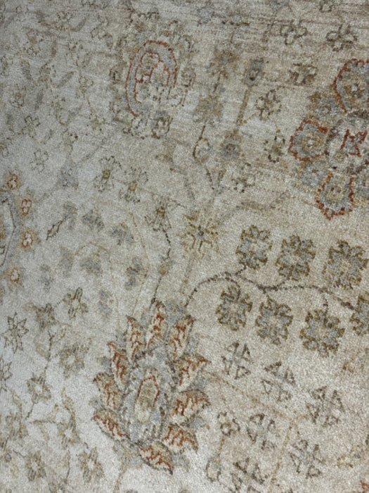 9'x12' Hand-Knotted Chobi Wool Area Rug - Beige/Bluish