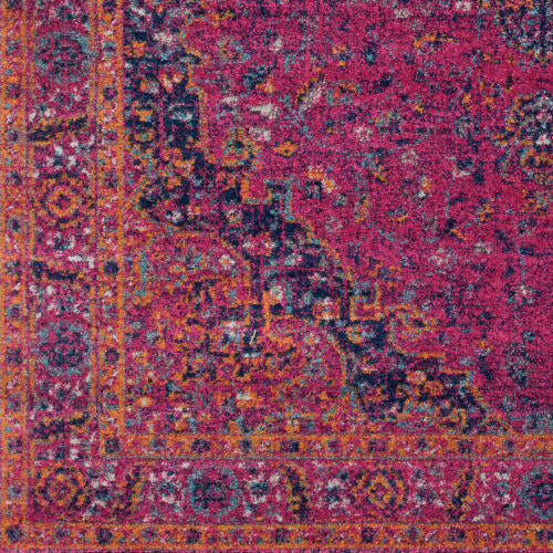 Livabliss Harput Machine Woven Rug — Magenta / Navy | HAP-1008