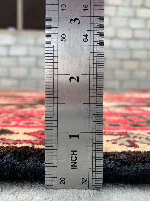 9'5 x 5'2 Hand-Knotted Persian Wool Rug - Multicolor Tribal Stripe Panel Design - KBHM-904
