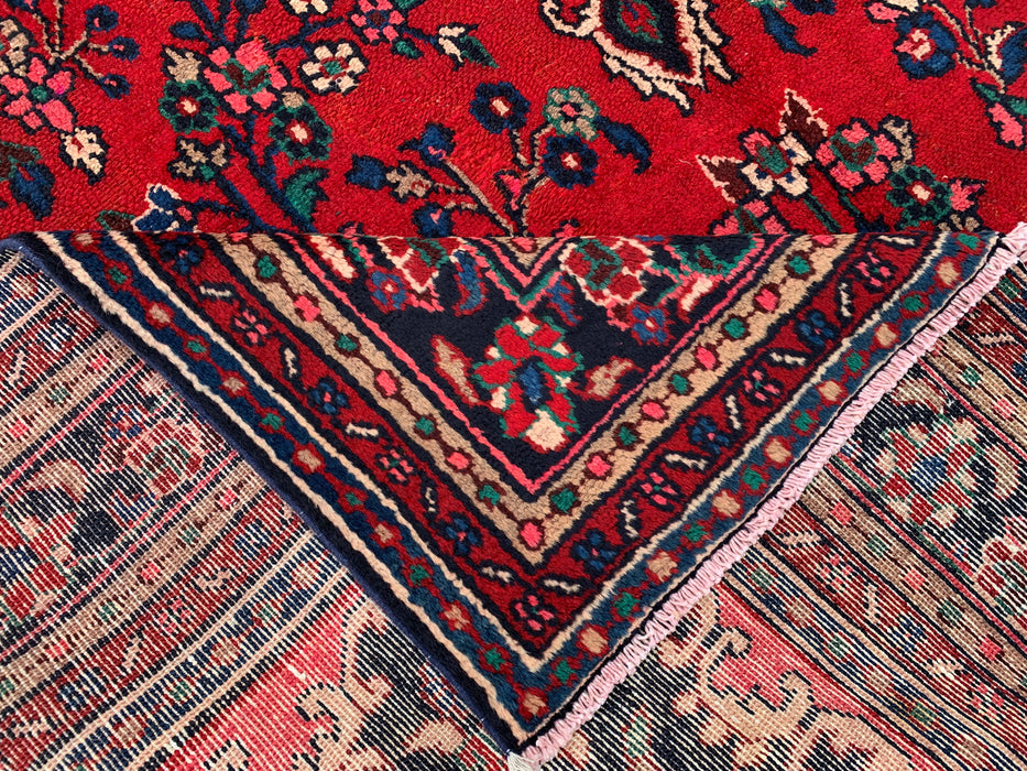 10'3 x 7'4 Hand-Knotted Persian Wool Rug - Red Floral Medallion Design - KBHM-934