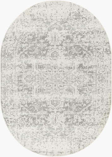 Livabliss Harput Machine Woven Rug — Light Gray / Ivory | HAP-1024
