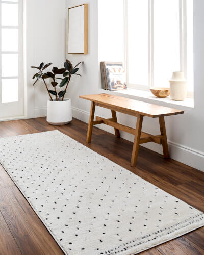 Livabliss Freud Machine Woven Rug — Ivory / Charcoal | FEU-2303