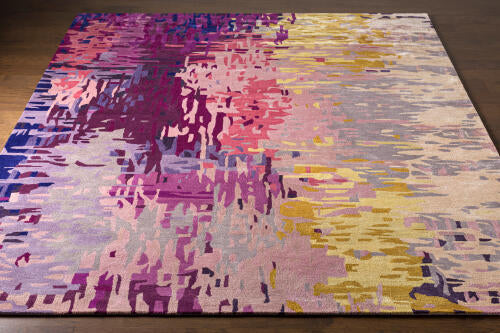 Banshee Handmade Wool & Viscose Rug — Burgundy / Plum | BAN-3344