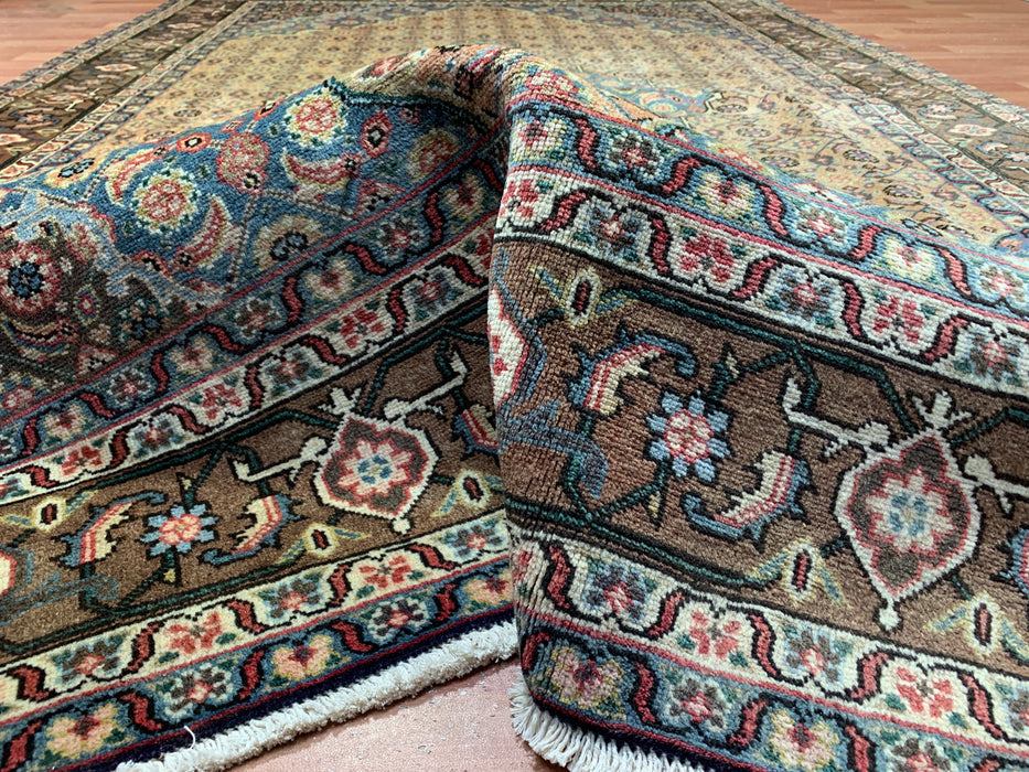 7'x10' Hand-Knotted Persian Beige/Multi Area Rug – KB Rugs 