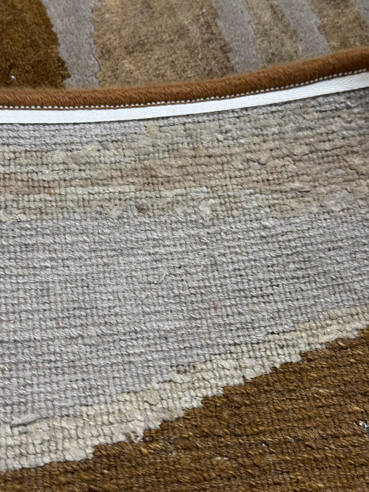 4'X6' Hand-Knotted Nepali Wool Area Rug- Brown/Beige