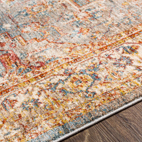 Livabliss  Mirabel Machine Woven Rug — Rust / Blue | MBE-2310