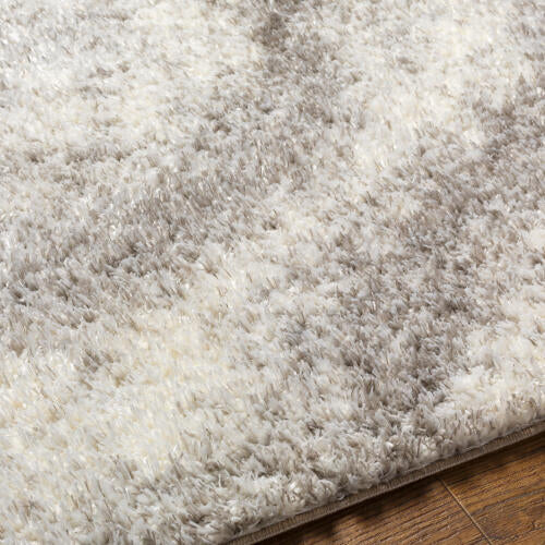 Cloudy Shag Machine Woven Rug — Off-White / Gray | CDG-2306