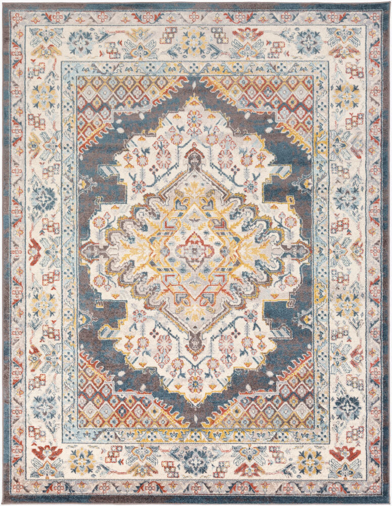 Ankara Machine Woven Rug — Ivory / Multi | AKR-2303 - performance