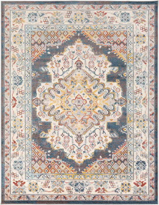 Ankara Machine Woven Rug — Ivory / Multi | AKR-2303