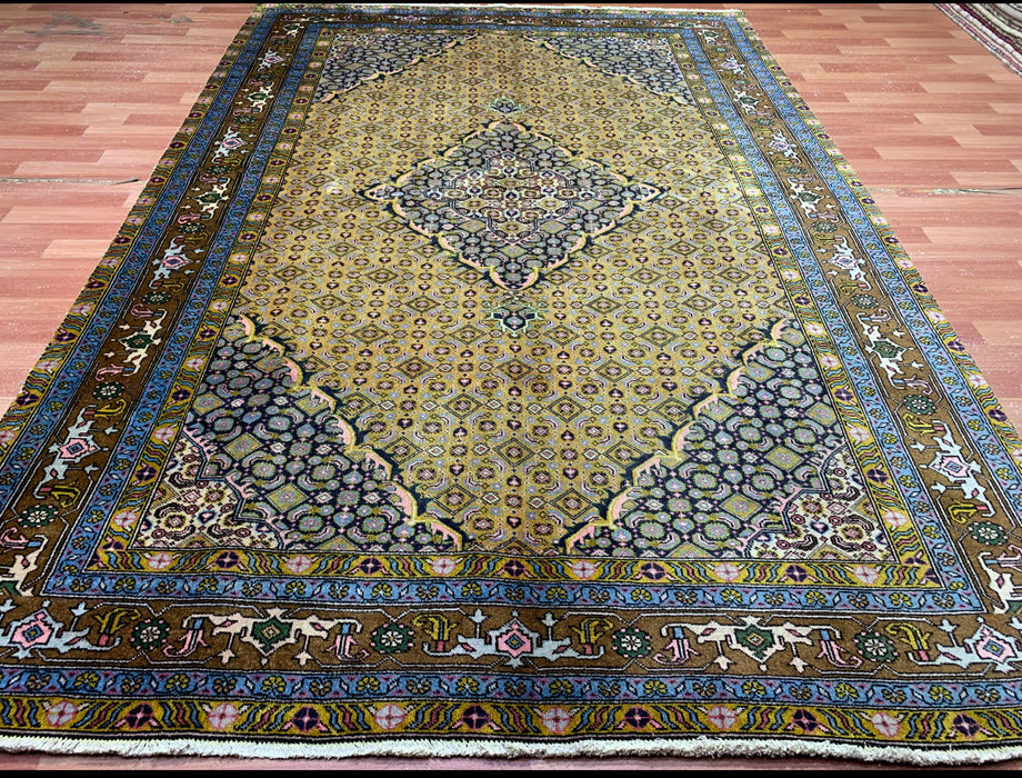 7'x10' Hand-Knotted Persian Olive/Multi Area Rug – KB Rugs 