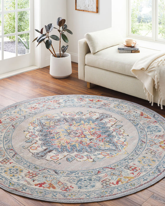 Ankara Machine Woven Rug — Gray / Ice Blue | AKR-2300