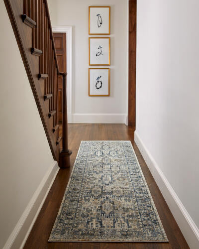 Livabliss Mirabel Machine Woven Rug — Ivory / Denim | MBE-2302