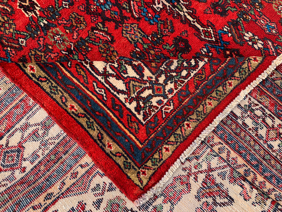 9'9 x 7'10 Hand-Knotted Persian Wool Rug - Red Medallion Design - KBHM-968