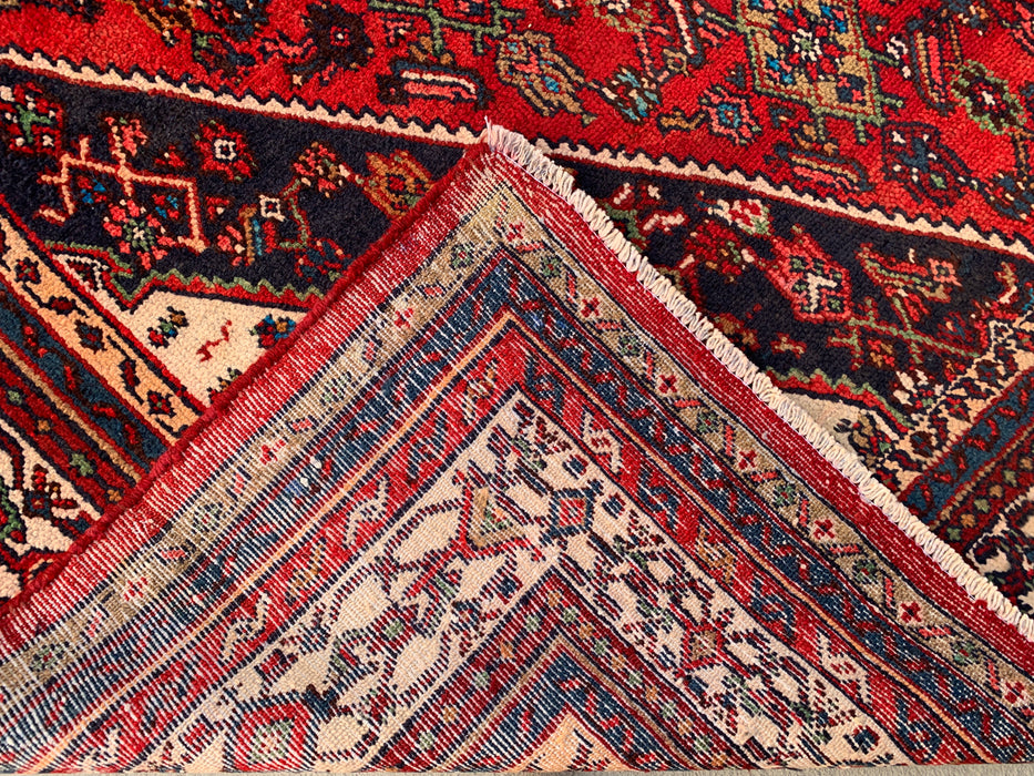9'9 x 7'10 Hand-Knotted Persian Wool Rug - Red Medallion Design - KBHM-968