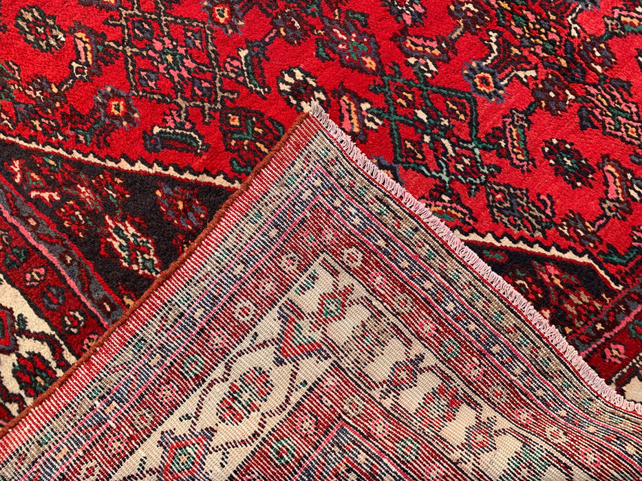 9'10 x 7'4 Hand-Knotted Persian Wool Rug - Red Medallion Design - KBHM-970