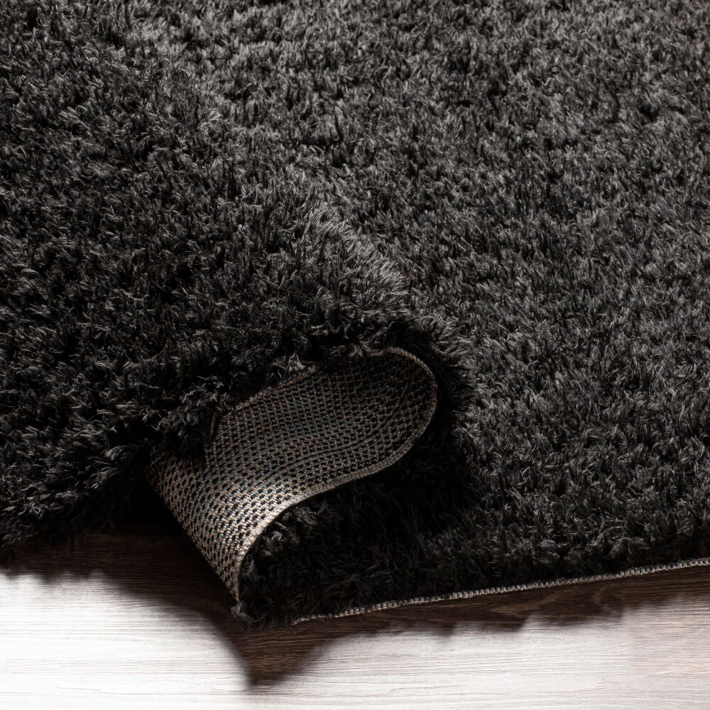 Angora Machine Woven Rug — Black | ANG-2306 - construction