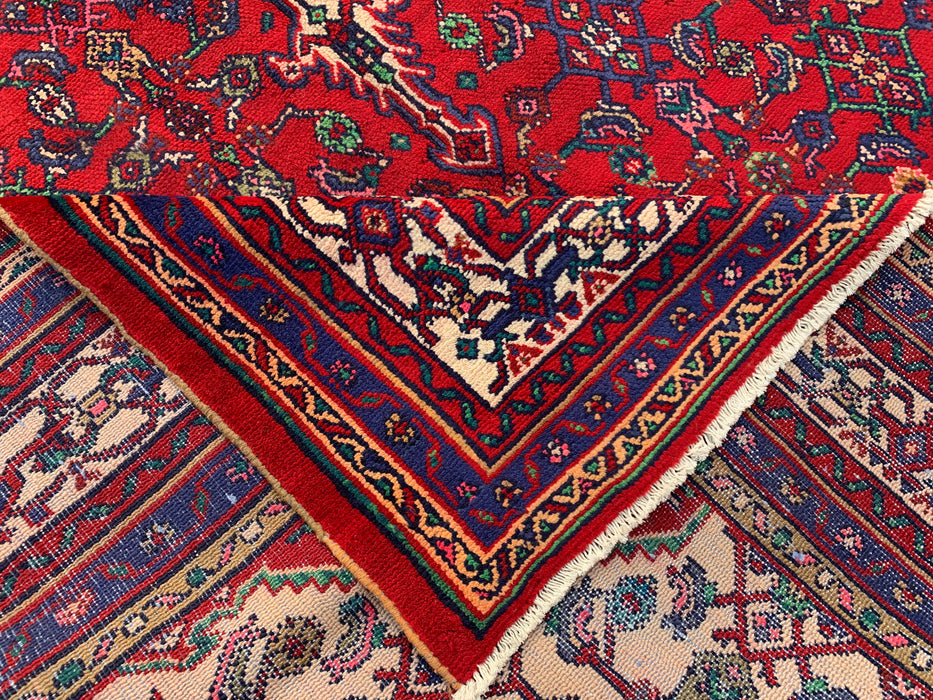 10'2 x 7'0 Hand-Knotted Persian Wool Rug - Red Medallion Design - KBHM-982