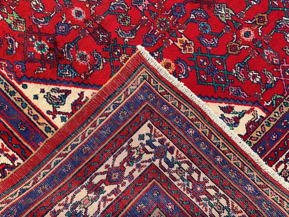 10'2 x 7'0 Hand-Knotted Persian Wool Rug - Red Medallion Design - KBHM-982