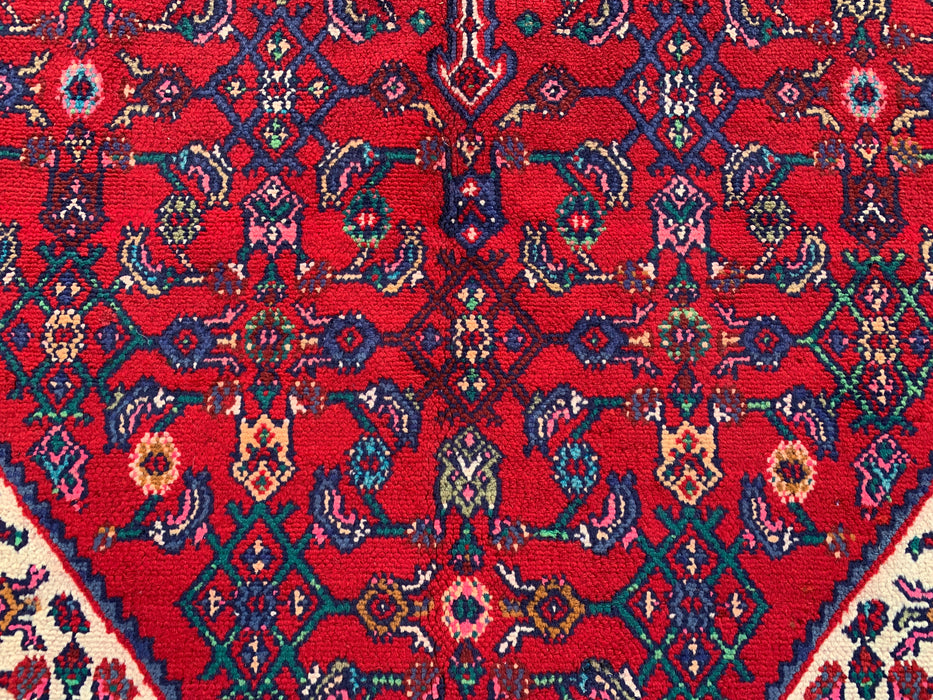 10'2 x 7'0 Hand-Knotted Persian Wool Rug - Red Medallion Design - KBHM-982