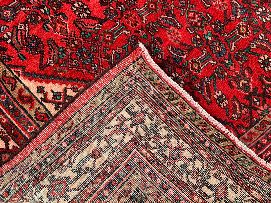 9'10 x 7'0 Hand-Knotted Persian Wool Rug - Red Medallion Design - KBHM-985