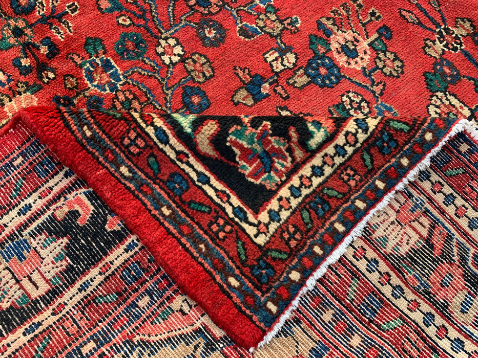 12'0 x 9'0 Hand-Knotted Persian Wool Rug - Red Floral Medallion Design - KBHM-986