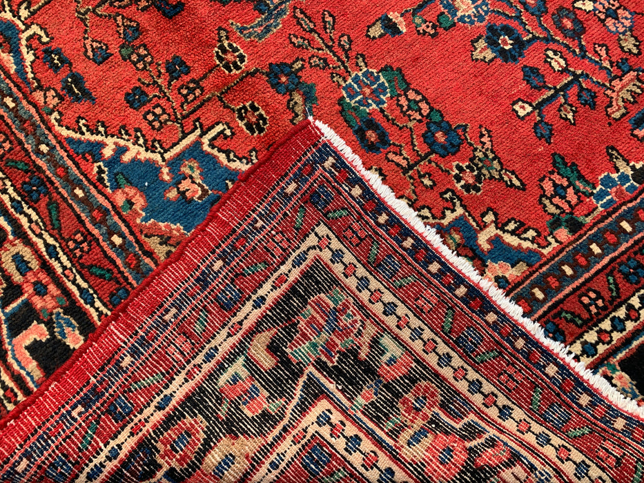12'0 x 9'0 Hand-Knotted Persian Wool Rug - Red Floral Medallion Design - KBHM-986