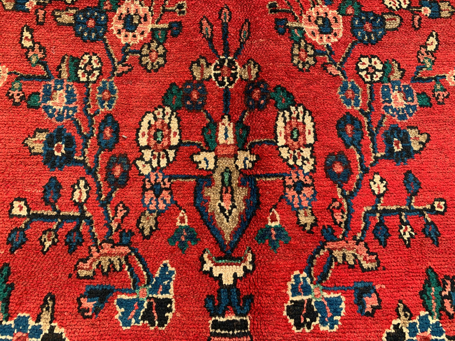 12'0 x 9'0 Hand-Knotted Persian Wool Rug - Red Floral Medallion Design - KBHM-986