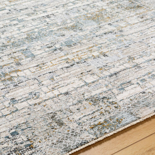 Livabliss Dresden Machine Woven Rug — Soft Teal / Taupe | DRE-2304
