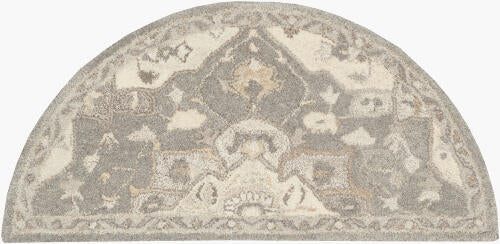 Caesar Handmade Wool Rug — Gray / Ivory | CAE-1196