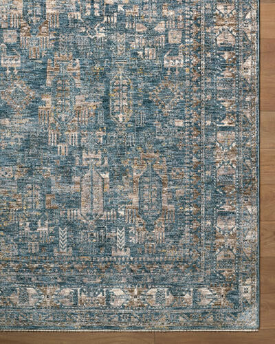 Livabliss Mirabel Machine Woven Rug — Denim / Camel | MBE-2301